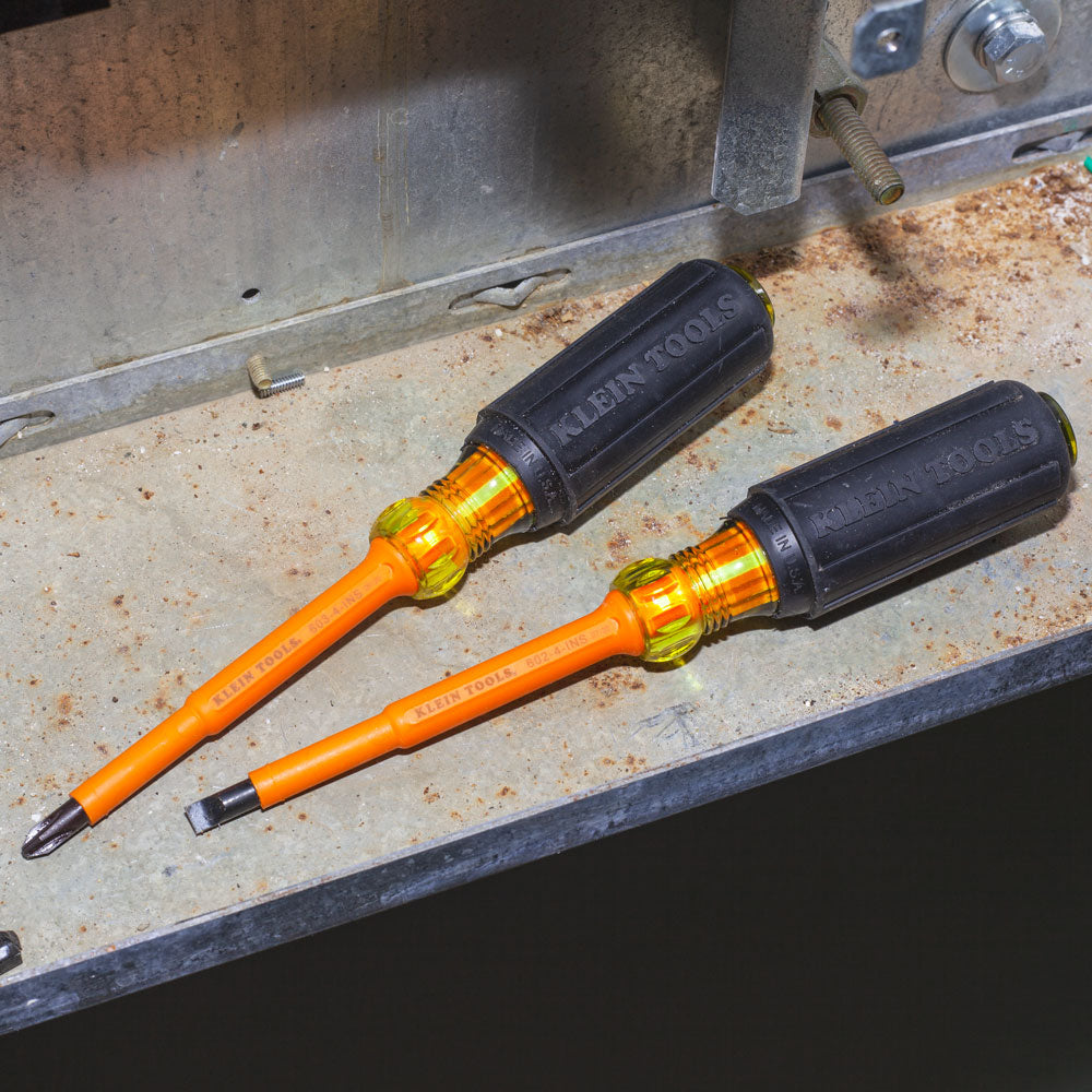 Klein Screwdriver Set, 1000V Insulated Slotted and Phillips, 2-Piece