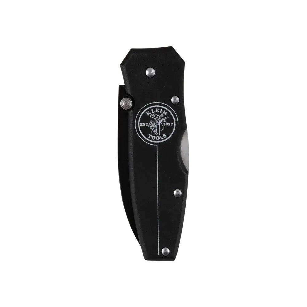 Klein Black Lightweight Lockback Knife 2-1/4-Inch Drop Point Blade Klein Tools
