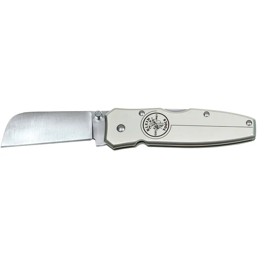 Klein Lightweight Lockback Knife 2-1/2-Inch Coping Blade, Silver Handle Klein Tools