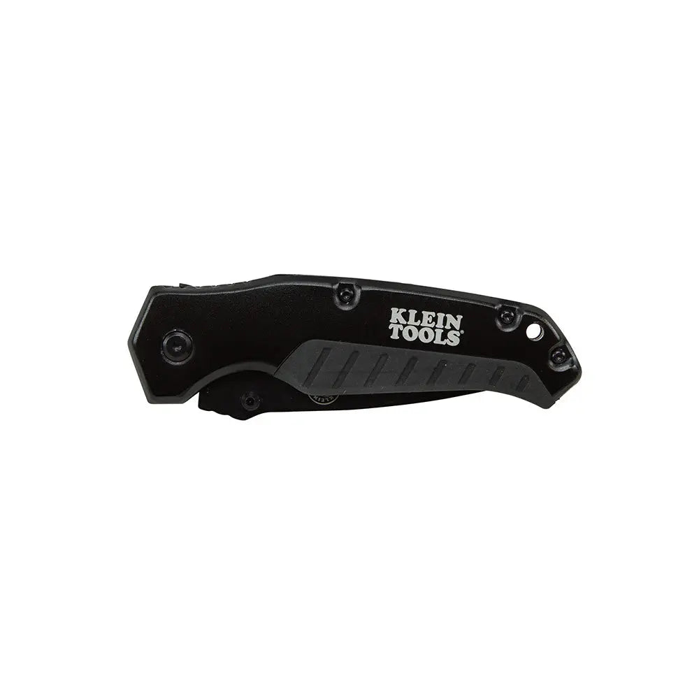 Klein Pocket Knife, Black, Drop Point Blade Klein Tools
