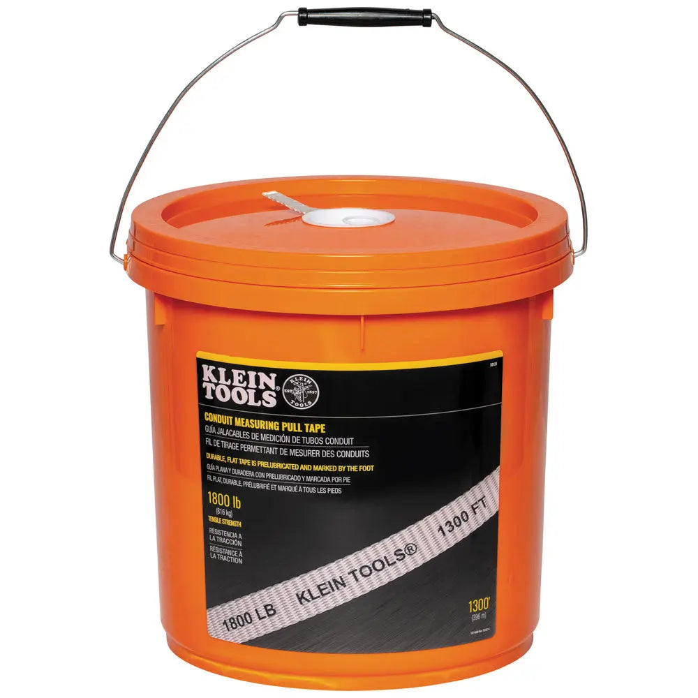 Klein Conduit Measuring Pull Tape, 1800-Pound x 1300-Foot Klein Tools