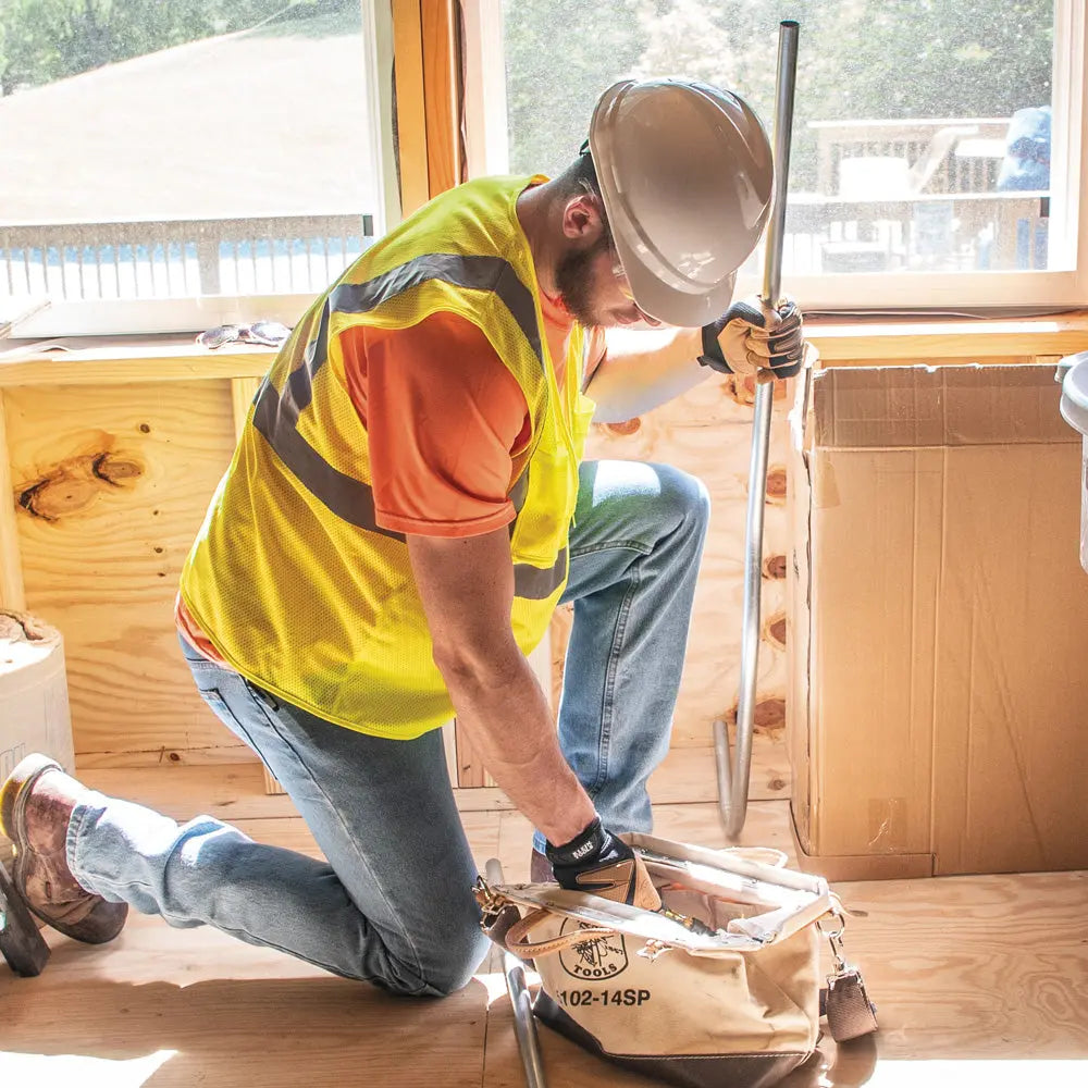 Klein Deluxe Tool Bag, Canvas, 10 Pockets, 14-Inch Klein Tools