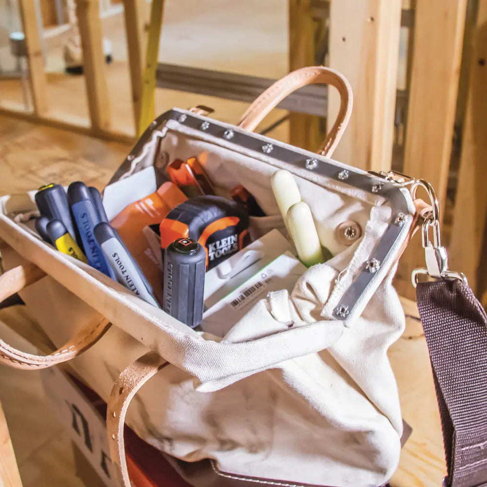 Klein Deluxe Tool Bag, Canvas, 13 Pockets, 18-Inch Klein Tools