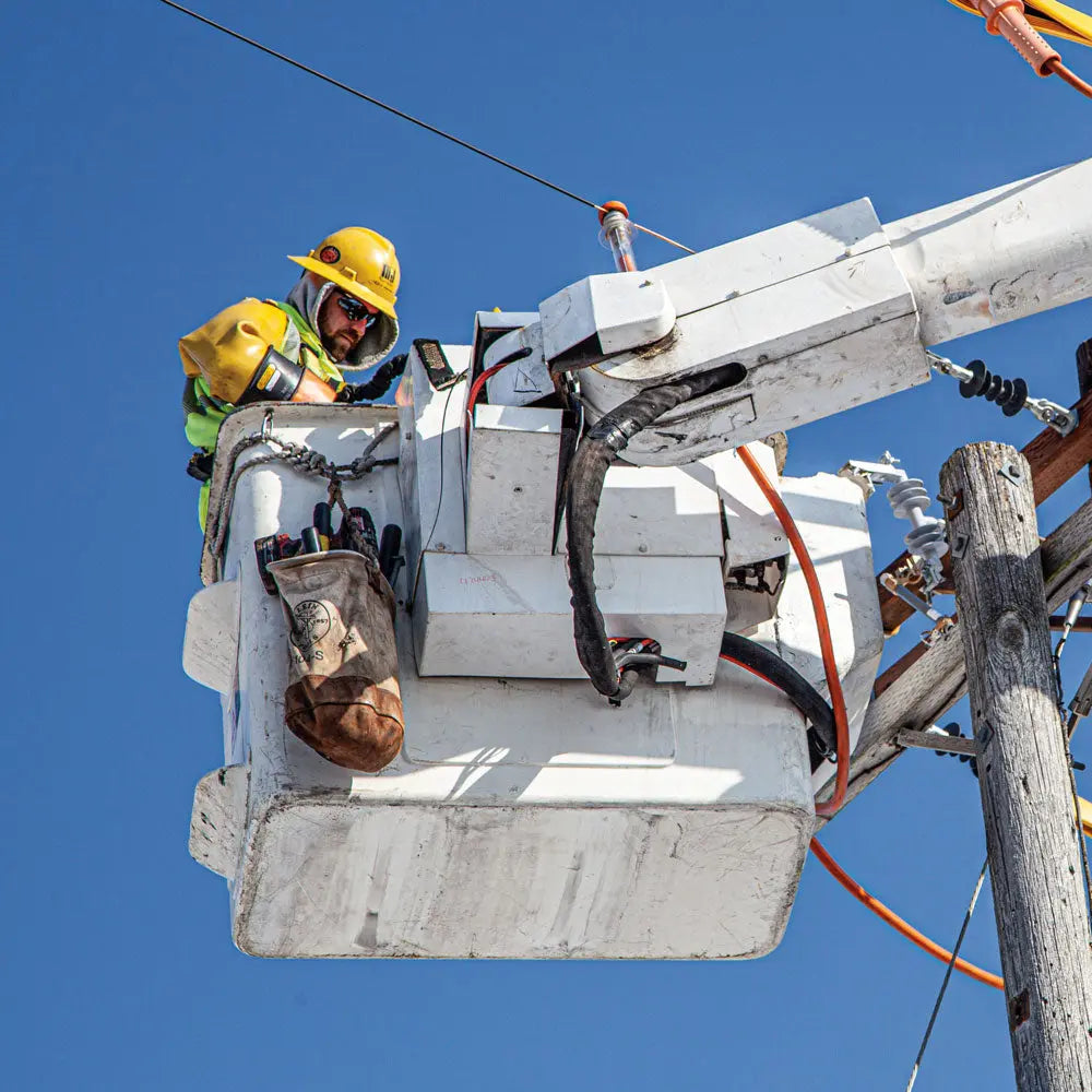 Klein Canvas Bucket, Leather Bottom, Swivel Snap, 12-Inch Klein Tools