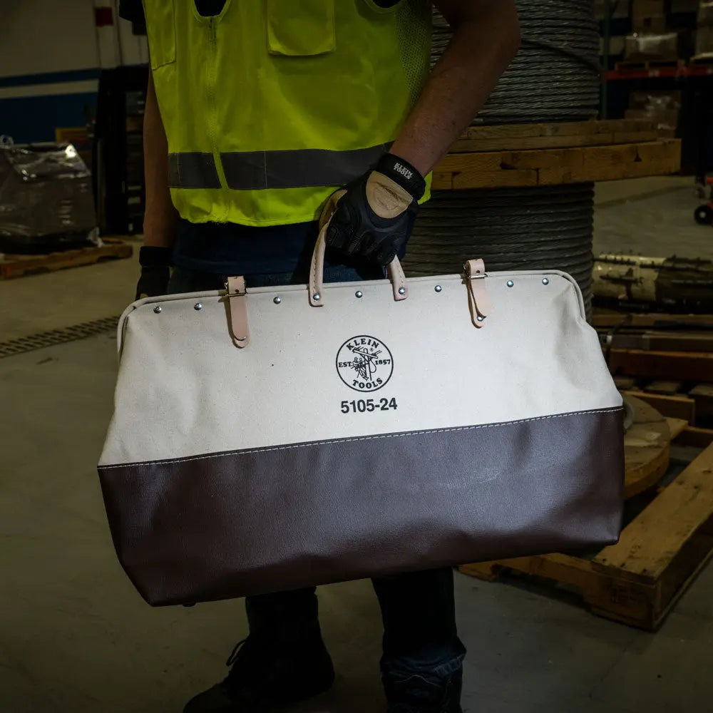 Klein High-Bottom Canvas Tool Bag, 24-Inch Klein Tools