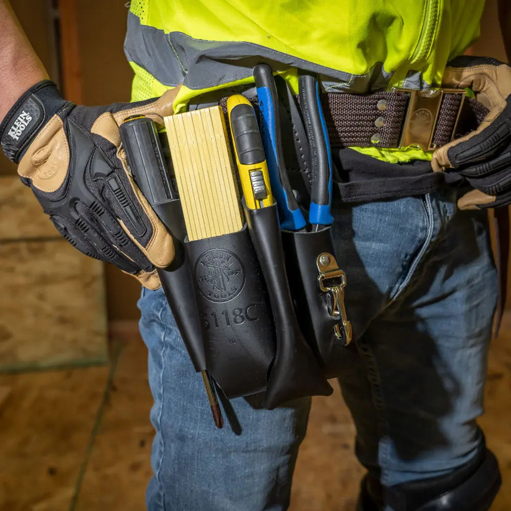 Klein Black Leather Tool Pouch for Belts Klein Tools