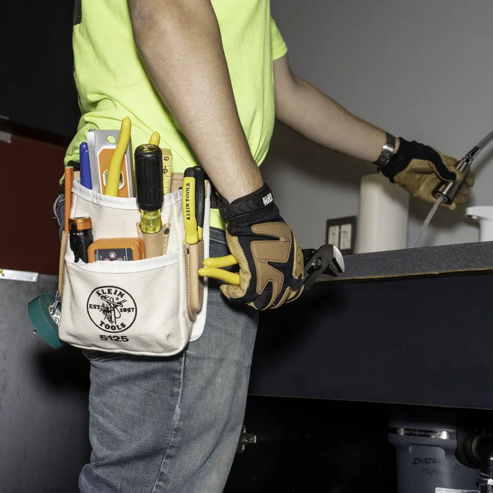Klein Tool Pouch, 5-Pocket, Canvas Klein Tools