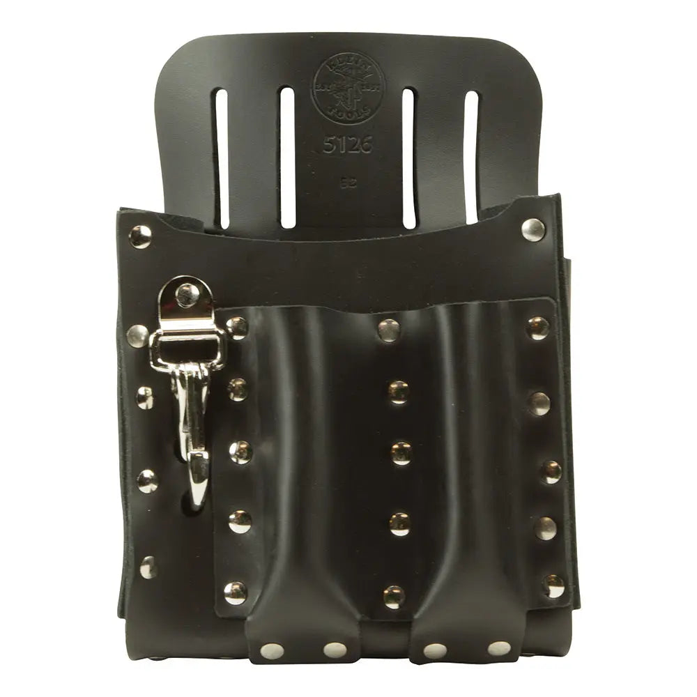 Klein Leather Tool Pouch with Knife Snap, 5-Pocket Klein Tools