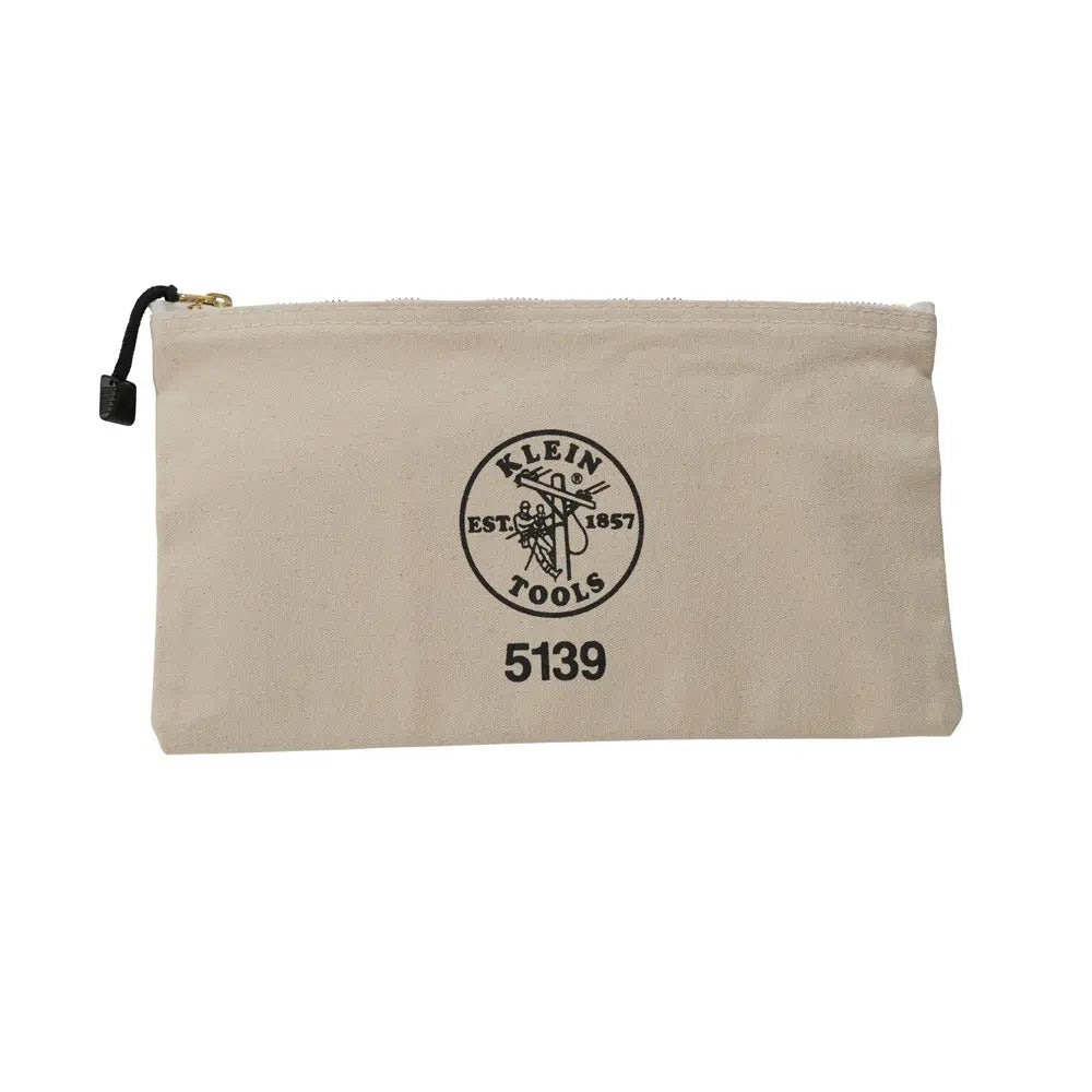 Klein Zipper Bag, Canvas Tool Pouch to 12.5 x 7 x 0.7 -Inch Klein Tools