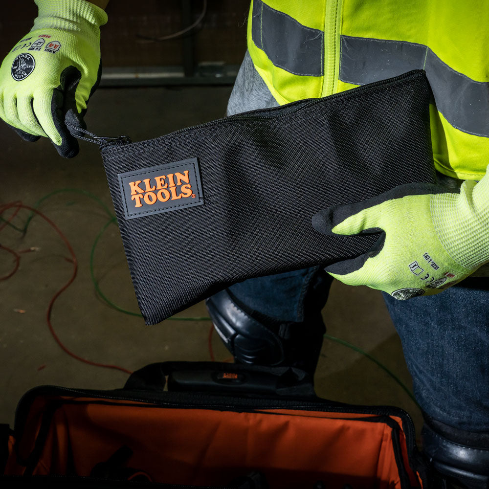 Klein Zipper Bag, Cordura Nylon Tool Pouch, 12-1/2-Inch