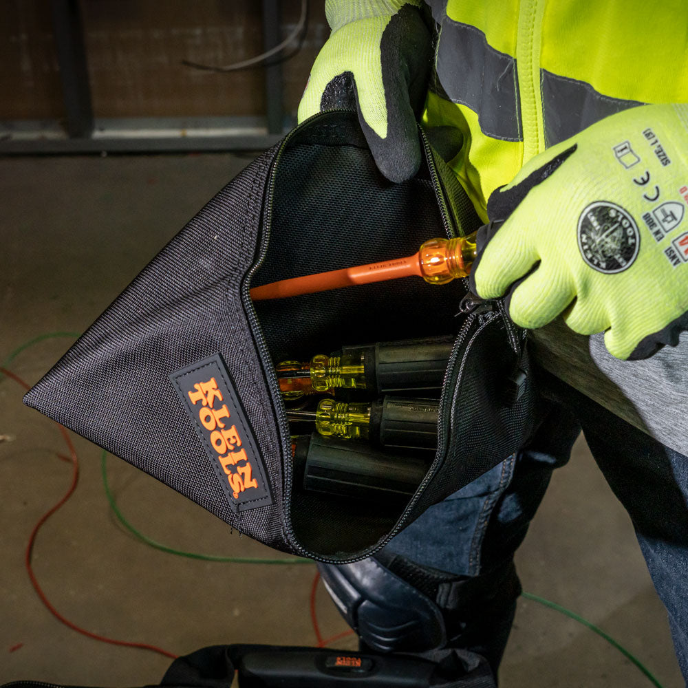 Klein Zipper Bag, Cordura Nylon Tool Pouch, 12-1/2-Inch