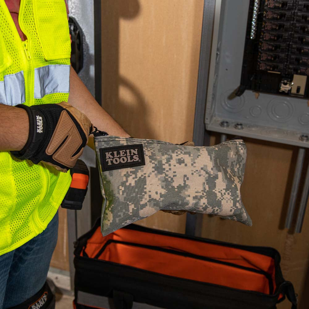 Klein Zipper Bag, Camouflage Cordura Nylon Tool Pouch, 12-1/2-Inch