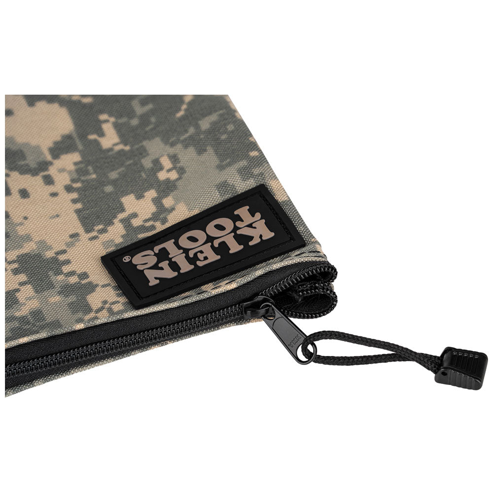 Klein Zipper Bag, Camouflage Cordura Nylon Tool Pouch, 12-1/2-Inch