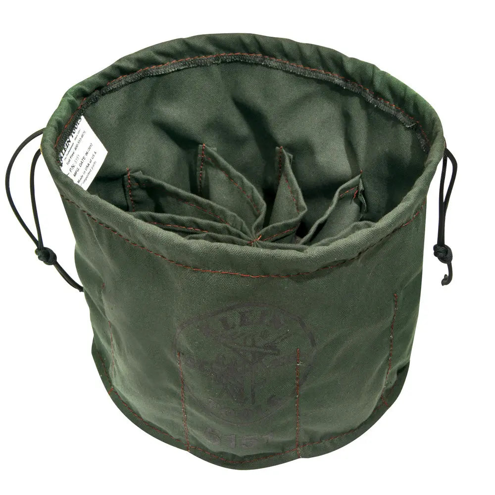 Klein Drawstring Bag, 10-Compartment Klein Tools