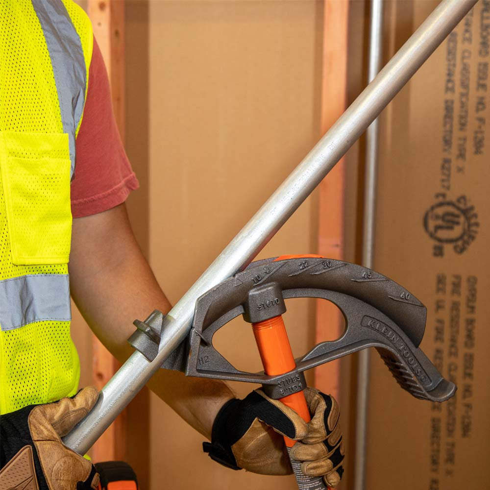 Klein Iron Conduit Bender Full Assembly, 1-Inch EMT with Angle Setter™