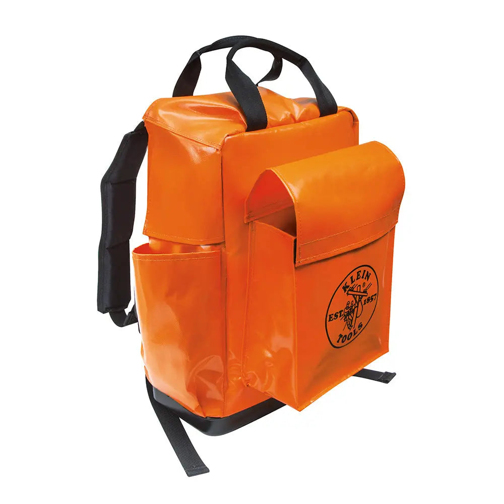 Klein Tool Bag Backpack, 18-Inch, Orange Klein Tools