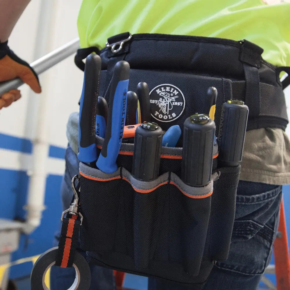 Klein Tradesman Pro™ Tool Pouch, 6 Pockets, 10.25 x 6.75 x 10.25-Inch Klein Tools