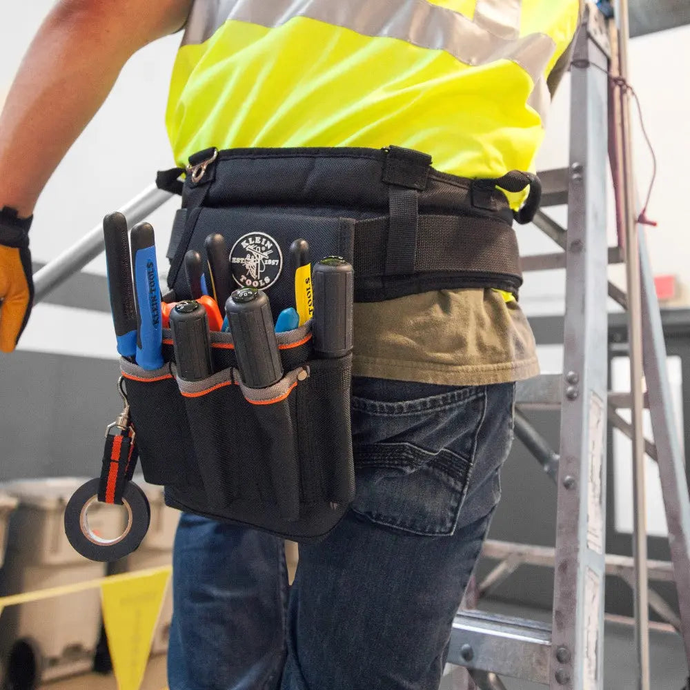 Klein Tradesman Pro™ Tool Pouch, 6 Pockets, 10.25 x 6.75 x 10.25-Inch Klein Tools