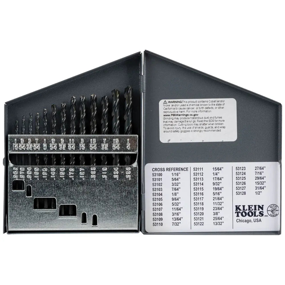 Klein Regular-Point Drill-Bit Set, 13-Piece Klein Tools