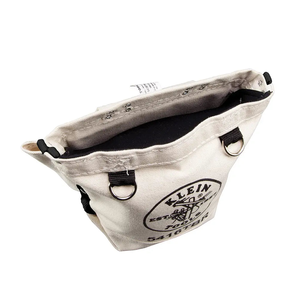 Klein Tool Pouch, Bolt Retention Pouch, Canvas, Tunnel Connect, 5x10x9-Inch Klein Tools