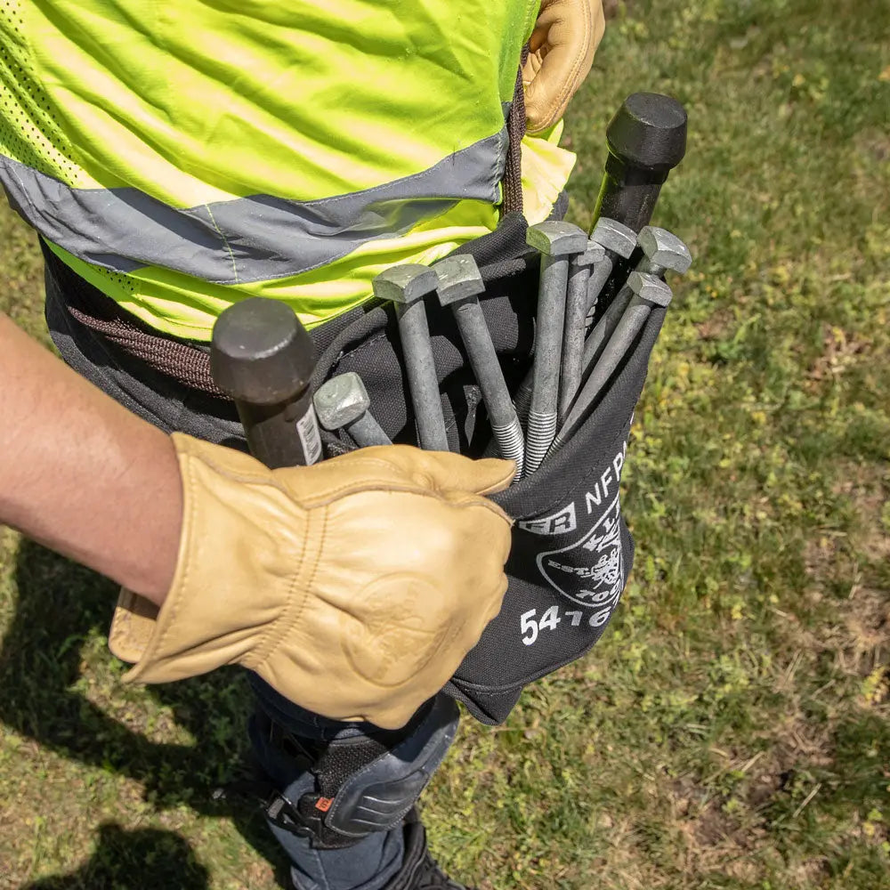 Klein Tool Bag, Flame Resistant Bolt Bag, No. 4 Canvas, 5 x 10 x 9-Inch Klein Tools