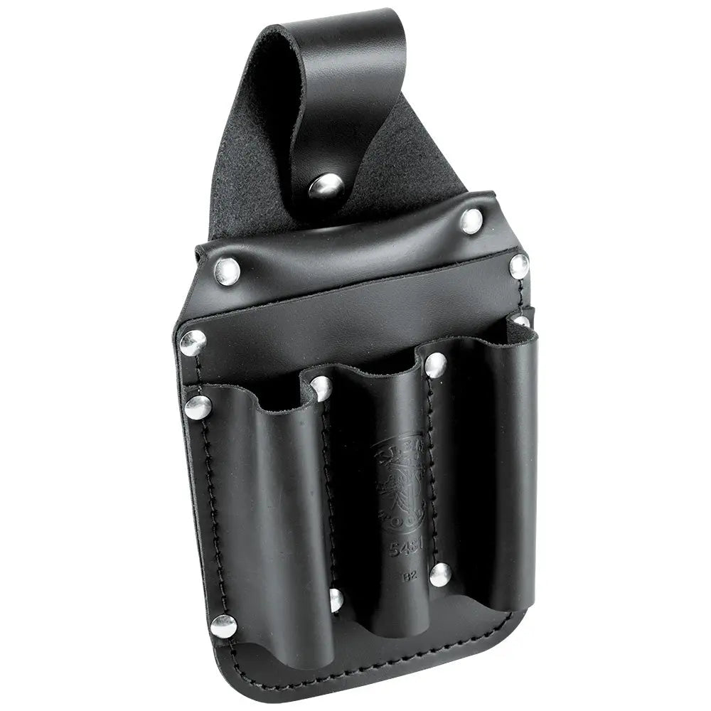 Klein Tool Pouch, Leather Pocket Tool Organizer, 6-Pockets, 5.75x2.5x10-Inch Klein Tools