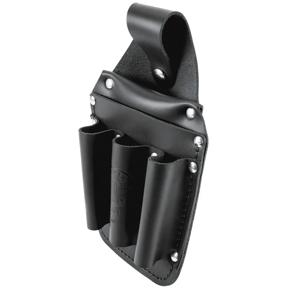 Klein Tool Pouch, Leather Pocket Tool Organizer, 6-Pockets, 5.75x2.5x10-Inch Klein Tools