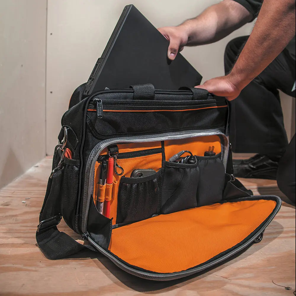 Klein Tool Bag, Tradesman Pro™ Tech Bag, 22 Pockets w/Laptop Pocket, 16-Inch Klein Tools