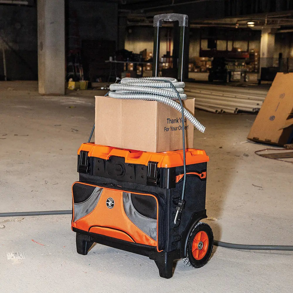 Klein Tradesman Pro™ Tool Master Rolling Tool Bag, 19 Pockets, 22-Inch Klein Tools