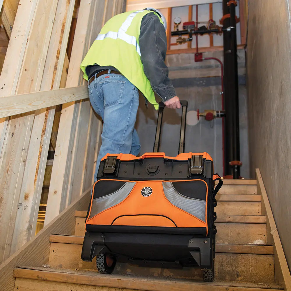 Klein Tradesman Pro™ Tool Master Rolling Tool Bag, 19 Pockets, 22-Inch Klein Tools