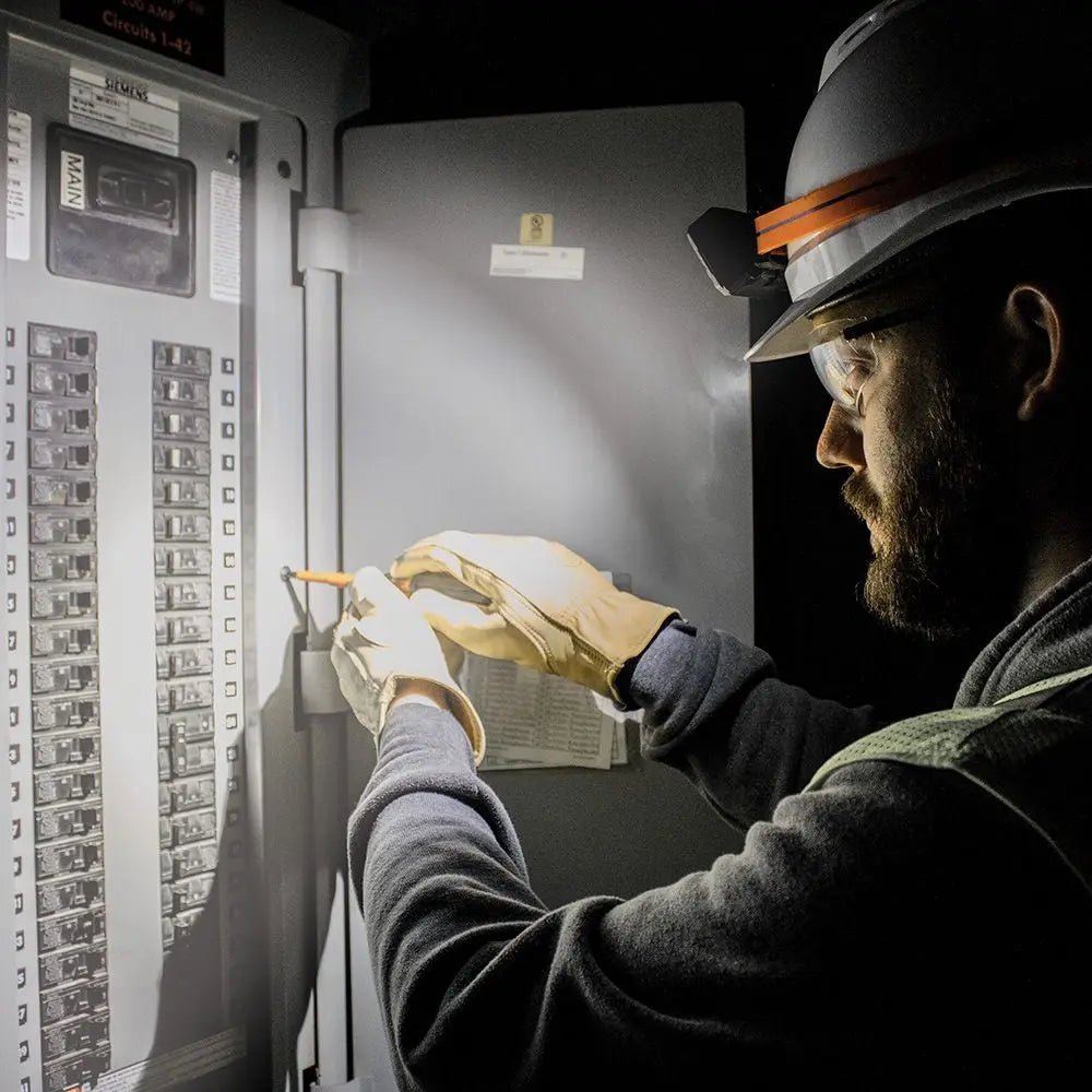 Klein Rechargeable Headlamp with Silicone Strap, 400 Lumens, All-Day Runtime Klein Tools