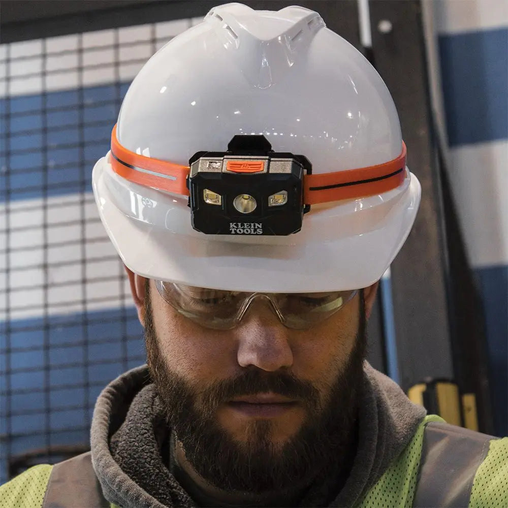 Klein Rechargeable Headlamp with Silicone Strap, 400 Lumens, All-Day Runtime Klein Tools