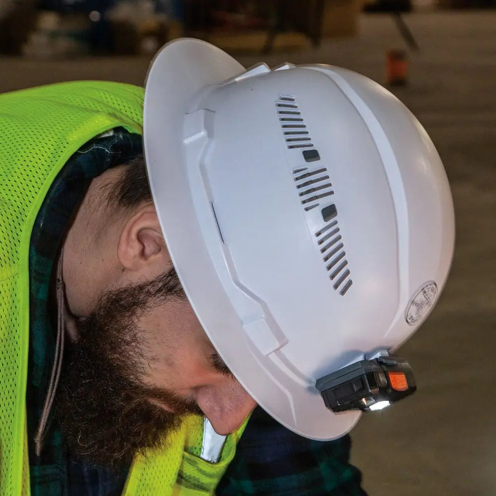 Klein Rechargeable Headlamp with Silicone Strap, 400 Lumens, All-Day Runtime Klein Tools