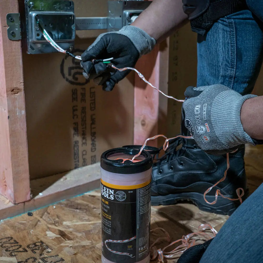 Klein Poly Pull Line with Orange Tracer 500-Feet Klein Tools