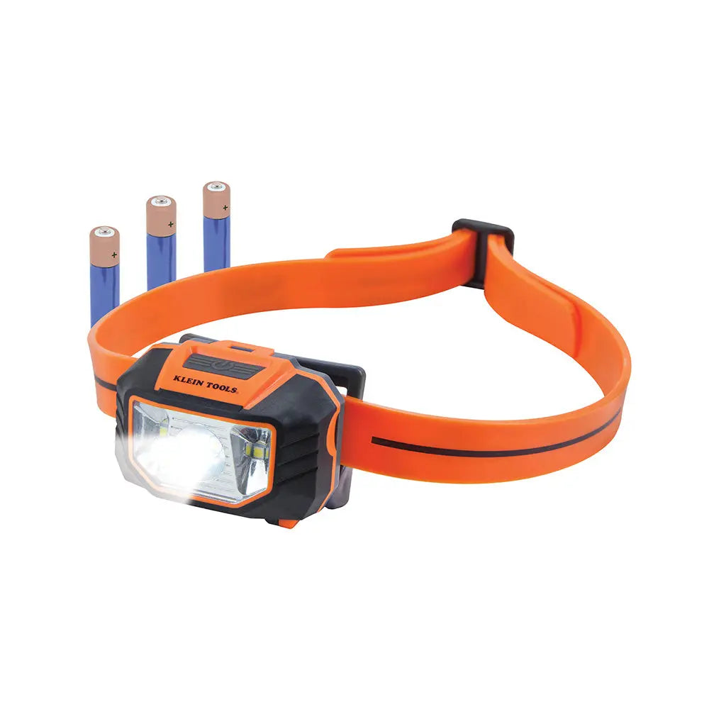 Klein LED Headlamp with Silicone Hard Hat Strap Klein Tools