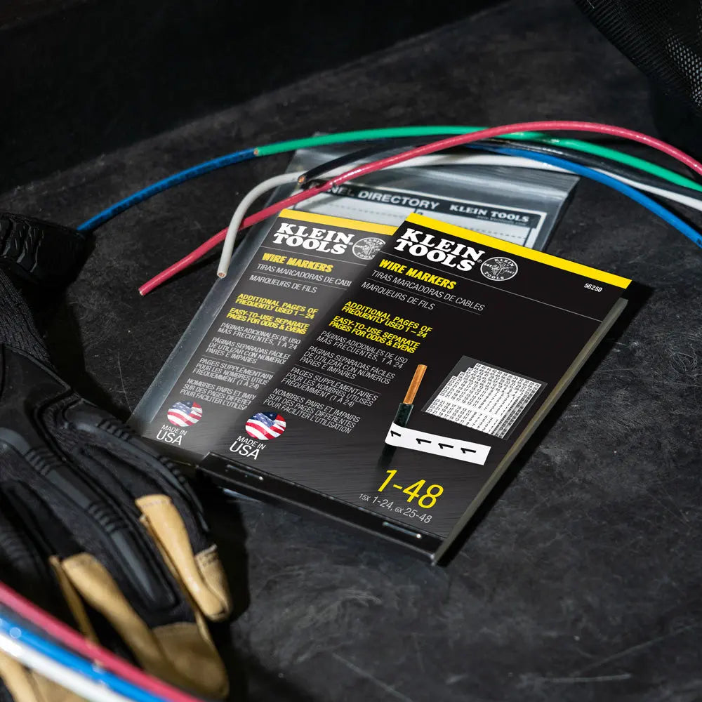 Klein Wire Marker Book, 1-48 Klein Tools