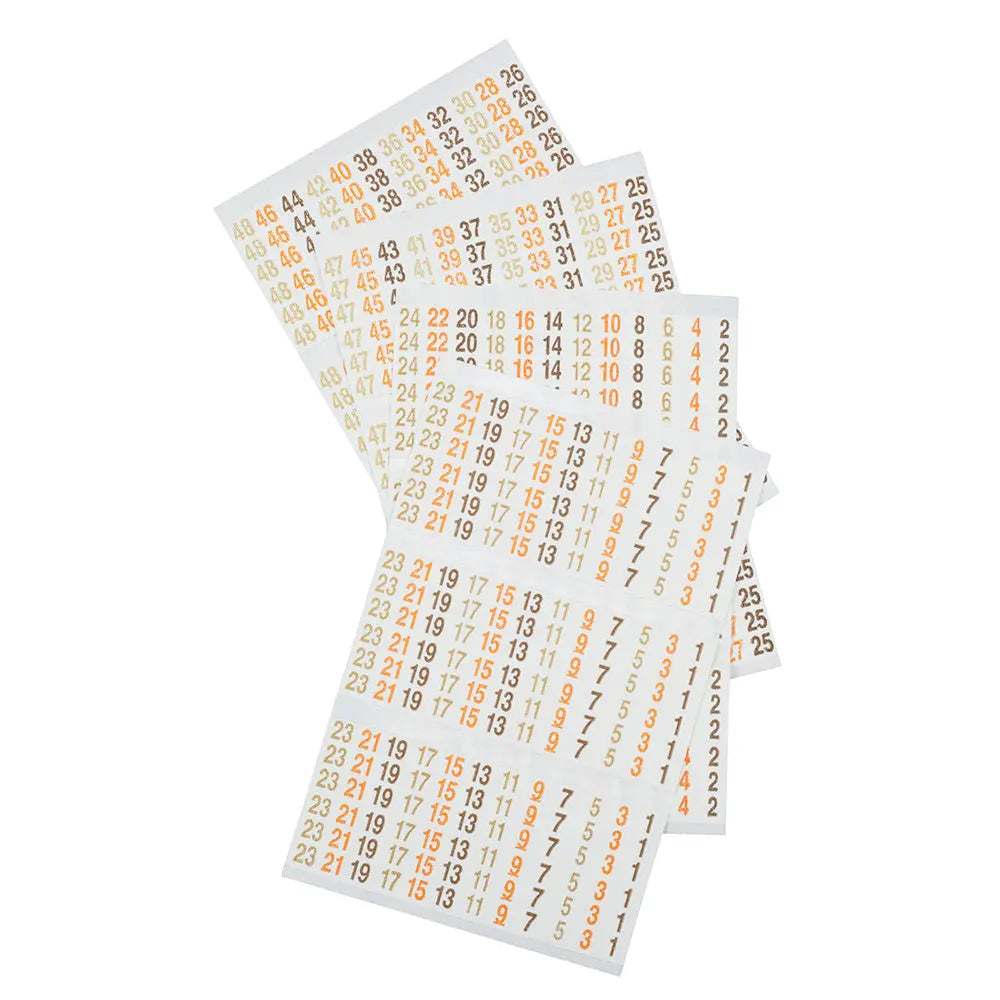 Klein Wire Marker Book, 277/480V 3 Phase 1-48 Klein Tools