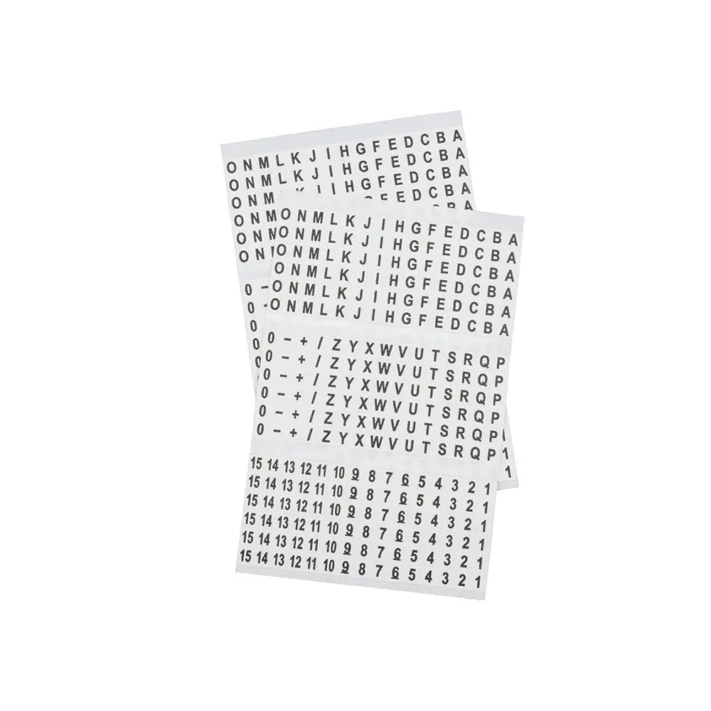 Klein Wire Marker Book, Black Letters, Numbers, and Symbols Klein Tools
