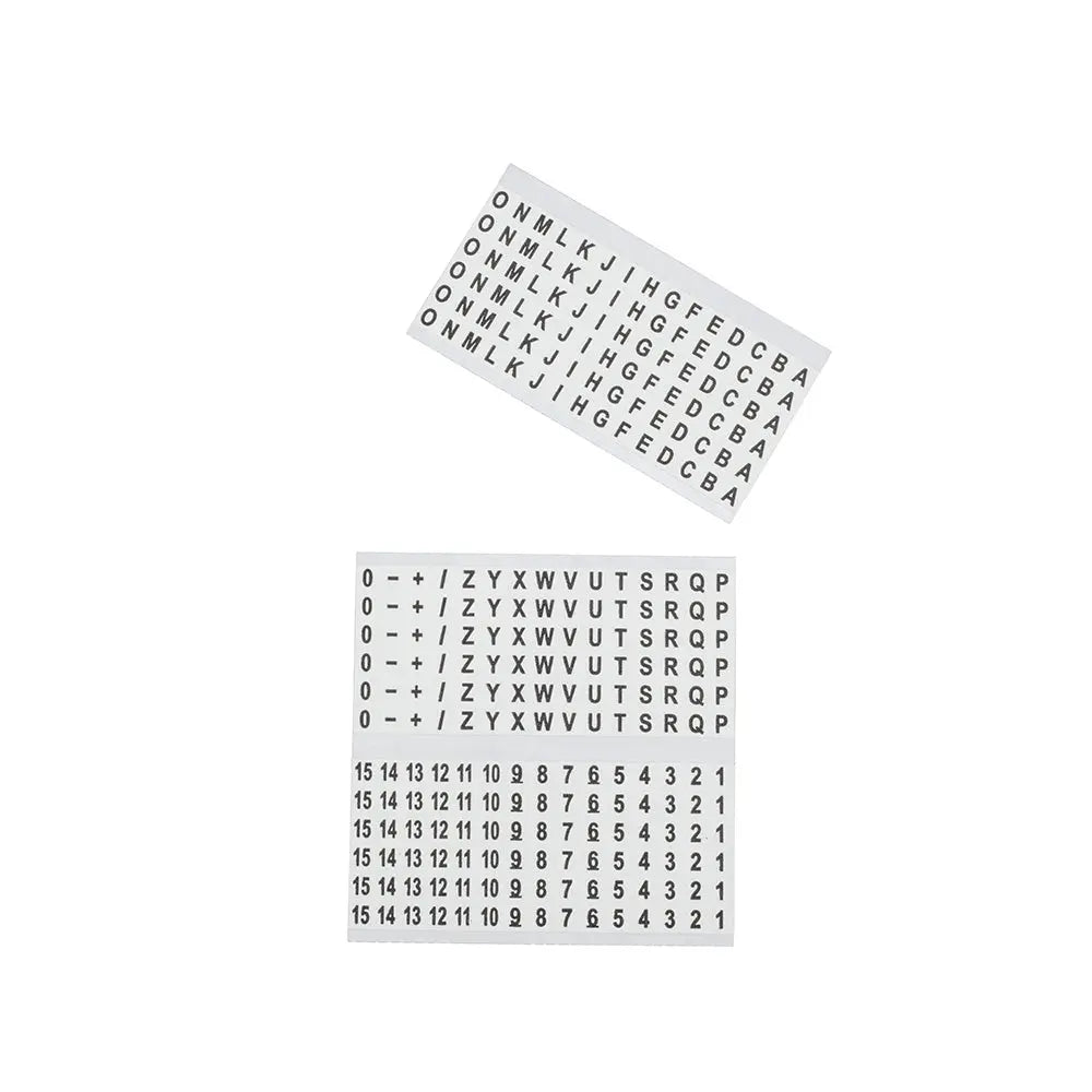 Klein Wire Marker Book, Black Letters, Numbers, and Symbols Klein Tools