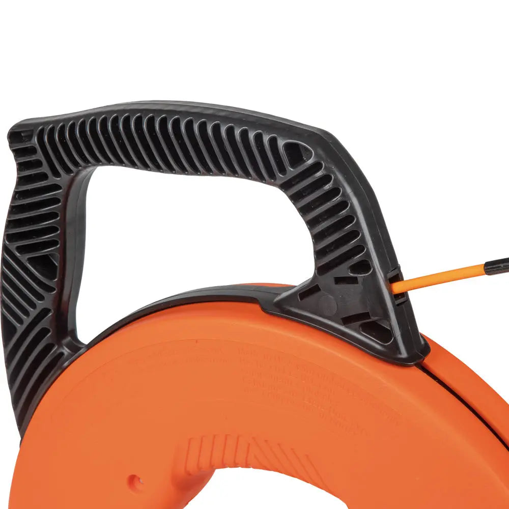 Klein Fiberglass Fish Tape with Spiral Steel Leader, 100-Foot Klein Tools