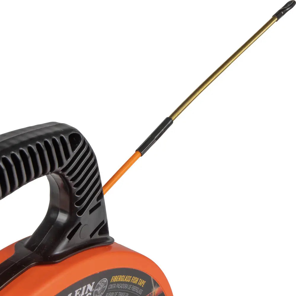 Klein Fiberglass Fish Tape with Spiral Steel Leader, 100-Foot Klein Tools