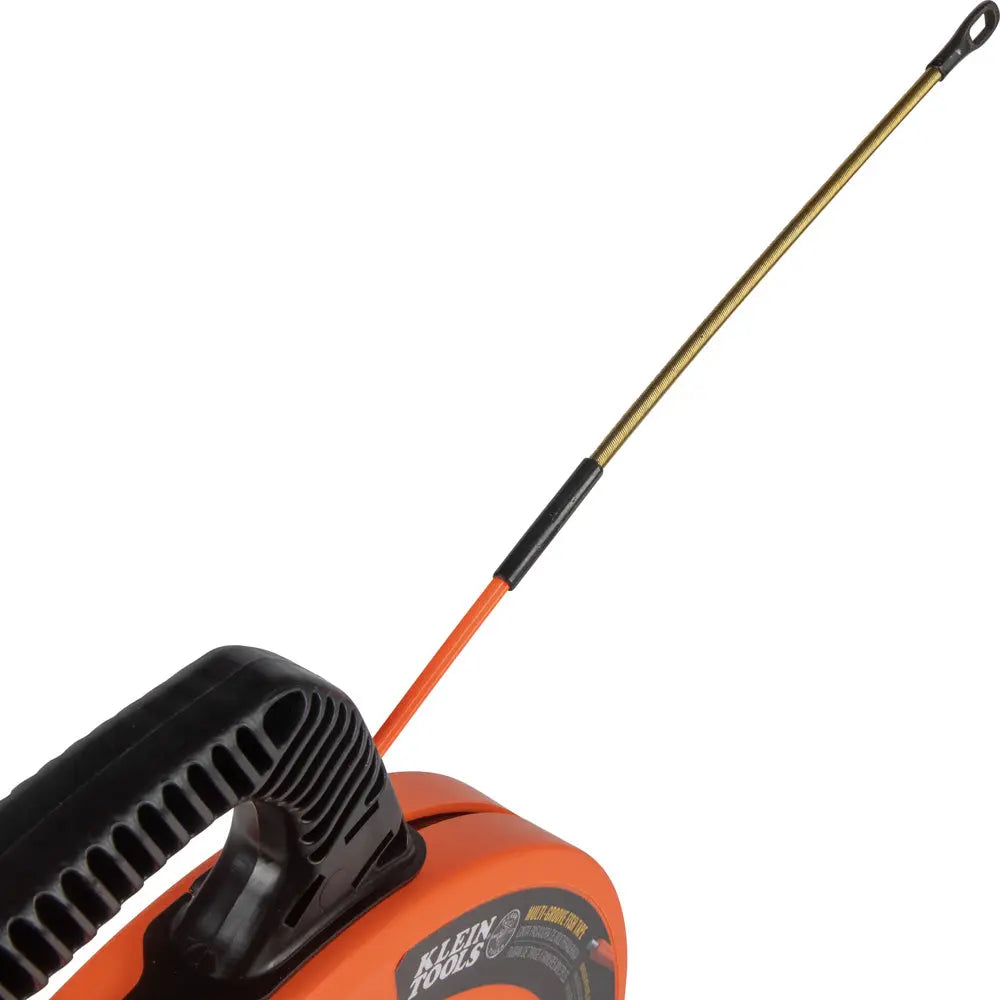 Klein Multi-Groove Fiberglass Fish Tape with Spiral Steel Leader, 100-Foot Klein Tools