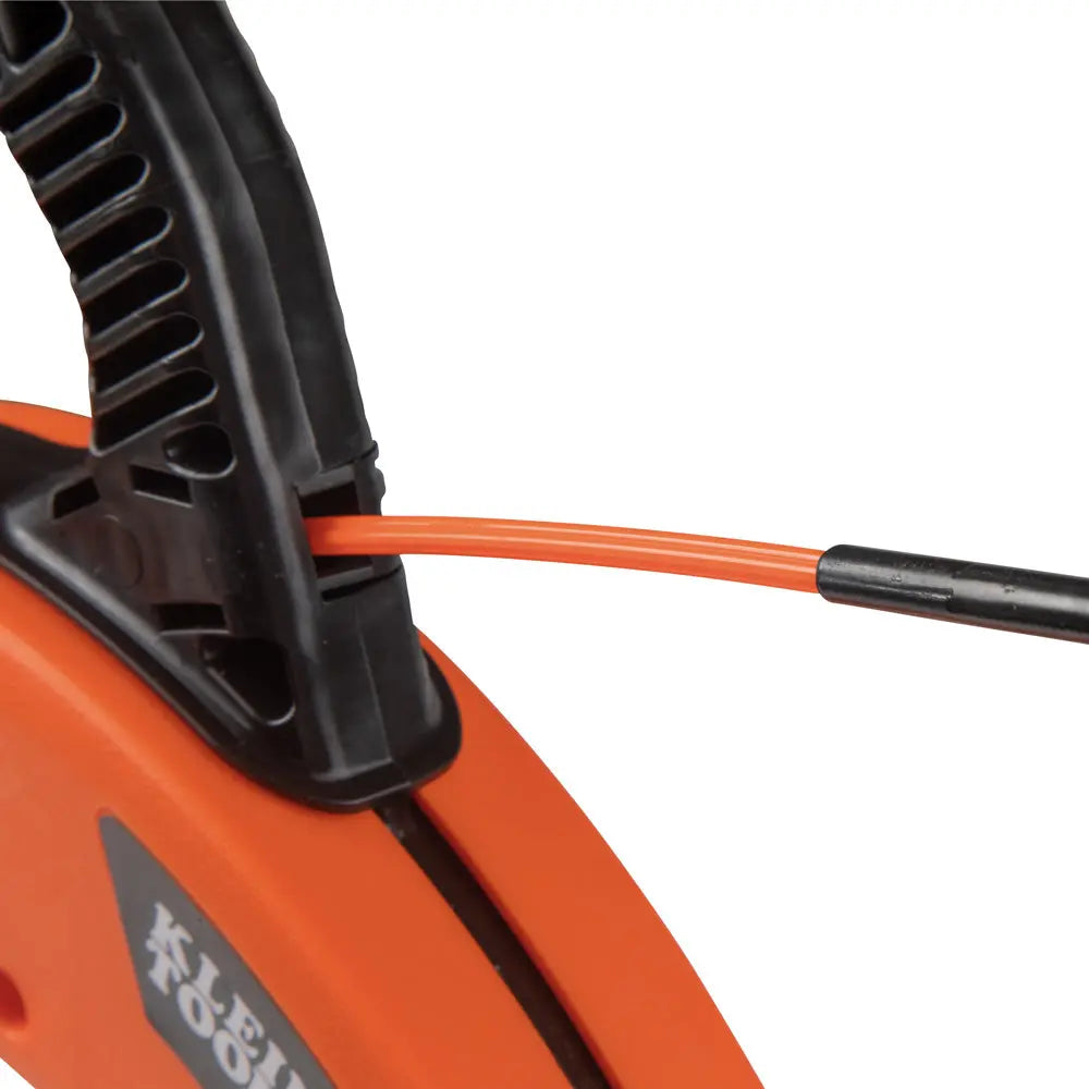 Klein Multi-Groove Fiberglass Fish Tape with Spiral Steel Leader, 100-Foot Klein Tools