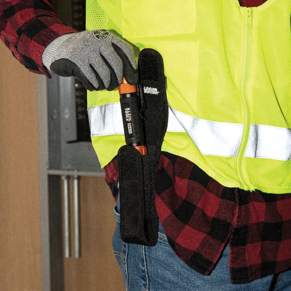 Klein Rechargeable 2-Color LED Flashlight with Holster Klein Tools