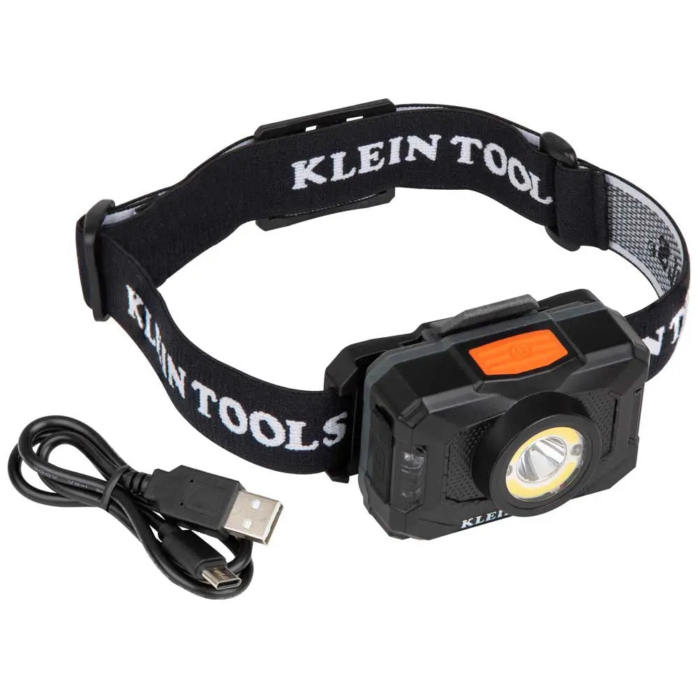Klein Rechargeable 2-Color LED Headlamp with Adjustable Strap Klein Tools