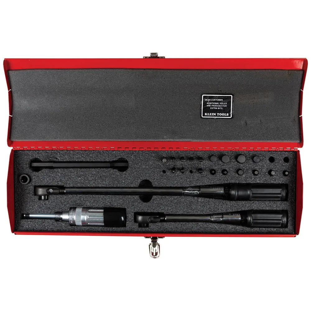 Klein Master Electrician's Torque Wrench Set, 25-Piece Klein Tools