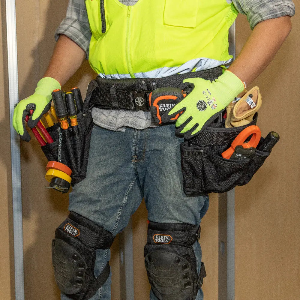 Klein Electrician's Padded Tool Belt/Pouch Combo, 27-Pocket, 4-Piece, M Klein Tools