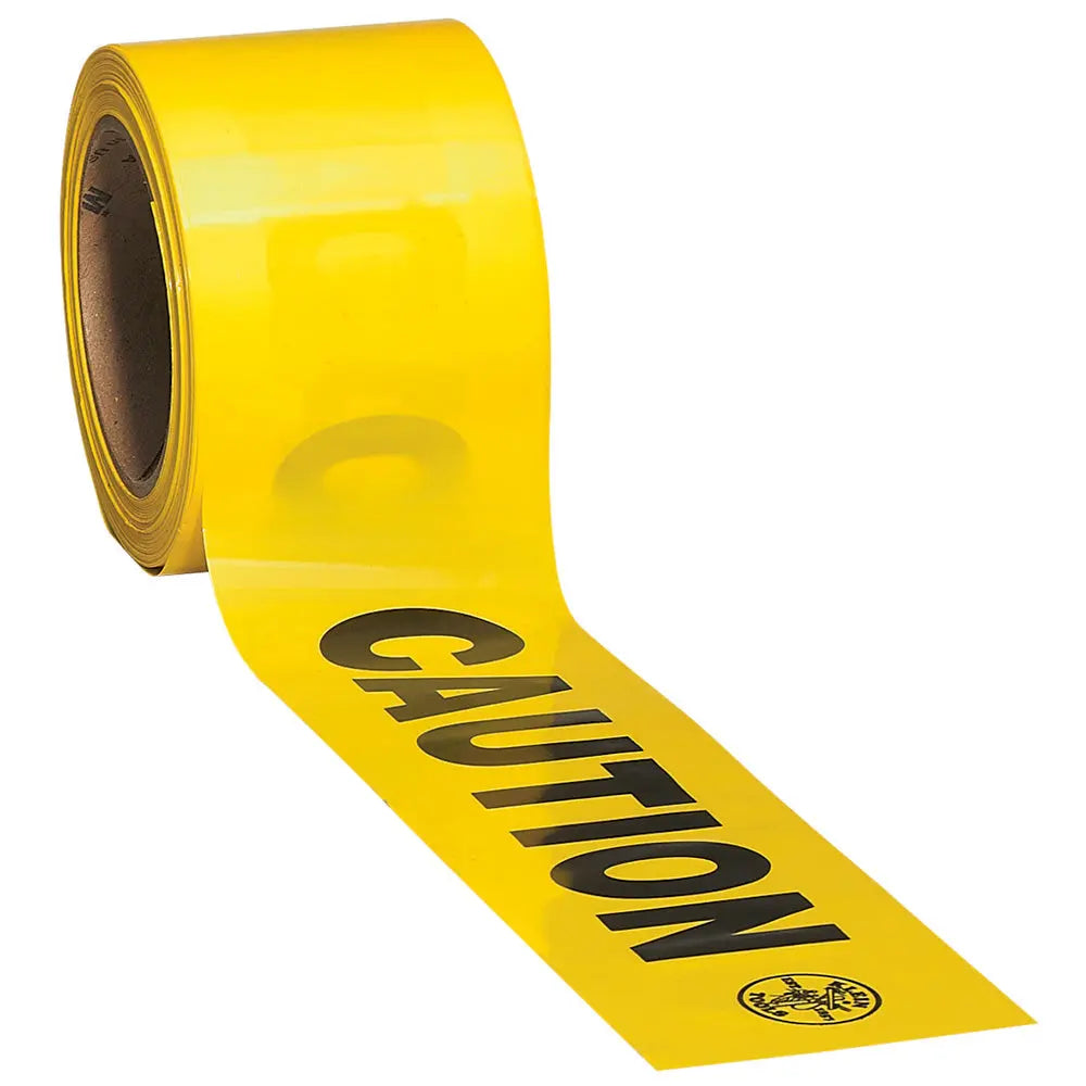 Klein Caution Tape, Barricade, CAUTION, Yellow, 3-Inch x 1000-Foot Klein Tools