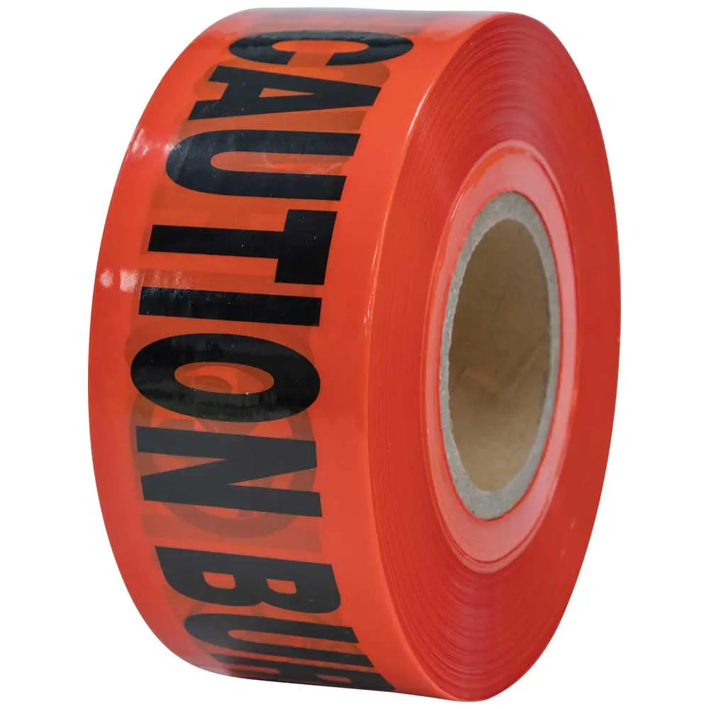 Klein Caution Tape, Barricade, CAUTION-BURIED ELECTRIC LINE, Red, 1000-Foot Klein Tools