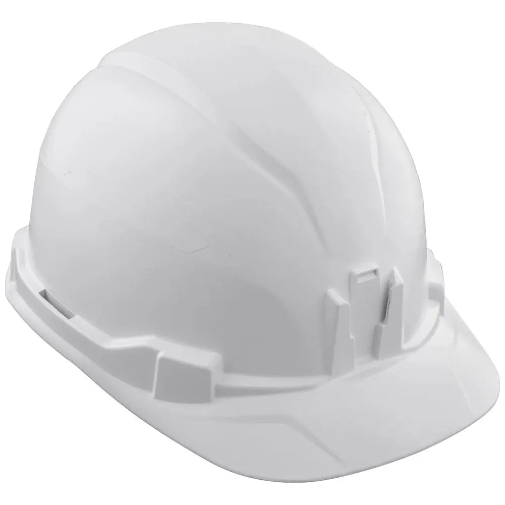 Klein Hard Hat, Non-Vented, Cap Style, White Klein Tools